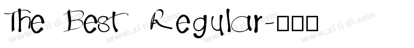 The Best Regular字体转换